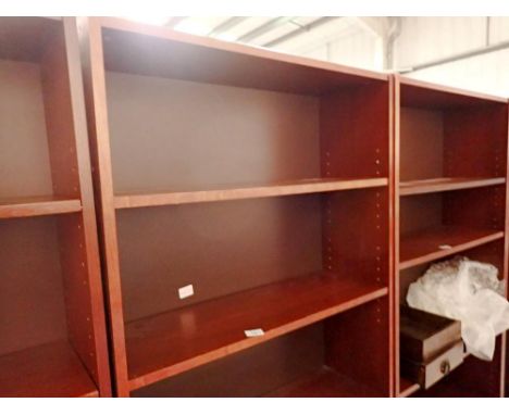 Six shelf IKEA type bookcase W:80cm H:200cm. Not available for in-house P&amp;P. Option on next lot 