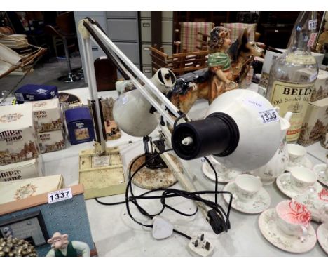 Anglepoise table lamp and another. All electrical items in this lot have been PAT tested for safety and have passed. This doe