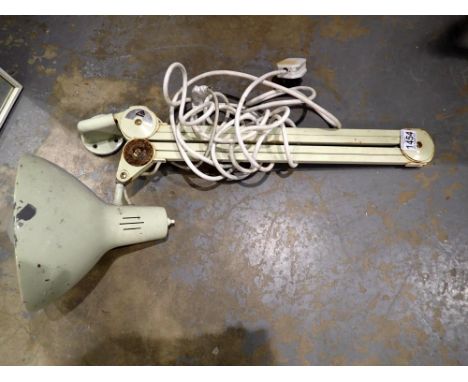 Large bench mounted anglepoise lamp by Thousand and One. All electrical items in this lot have been PAT tested for safety and