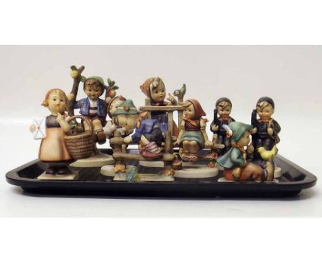 Nine Hummel Figures Condition report: see terms and conditions
