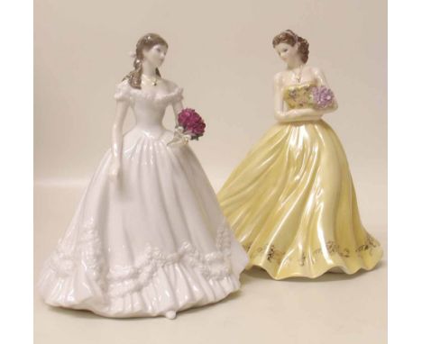 Royal Worcester Year 2000 figure and Golden Moment. Condition report: see terms and conditions