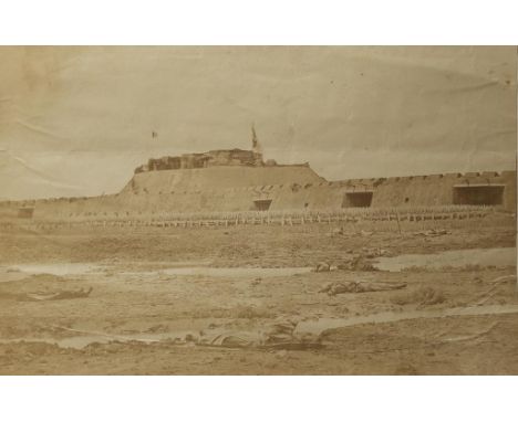 SEVEN CHINESE PHOTOGRAPHS C.1860 With examples by Felice Beato (1832-1909), depicting various sites in China, including a mos