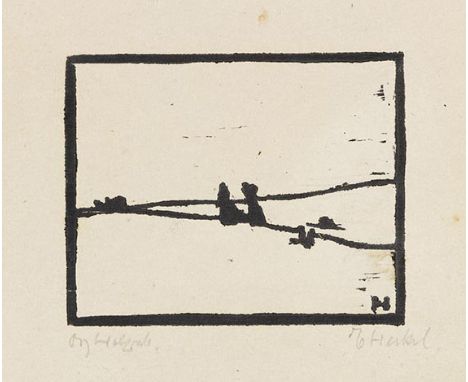 Erich Heckel     1883 Döbeln/Sachsen - 1970 Radolfzell/Bodensee Am Meer. 1904. Holzschnitt.  Ebner/Gabelmann 18 H I (von II).