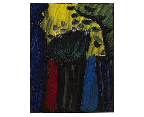 Alexej von Jawlensky     1864 Torschok - 1941 Wiesbaden Stillleben: Blumen im Gegenlicht. 1936. Öl auf leinenstrukturiertem P