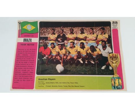 A. &amp; B.C., 1970 World Cup team posters,  inc. England, Brazil (2), Uruguay (2), El Salvador, Peru etc., G to VG, 10 + 2