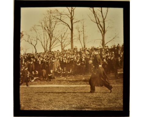 FOOTBALL, original glass positive (4.25 x 3.25), 1899 FA Cup Final, Sheffield United V Derby County, at Crystal Palace Ground