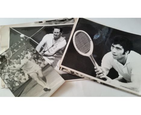 TENNIS, selection of press photos, 1930s-1960s, inc. Bobby Wilson, F.A. Sedgman (Aus), Alice Marble (USA), Miss C Babcock, S.