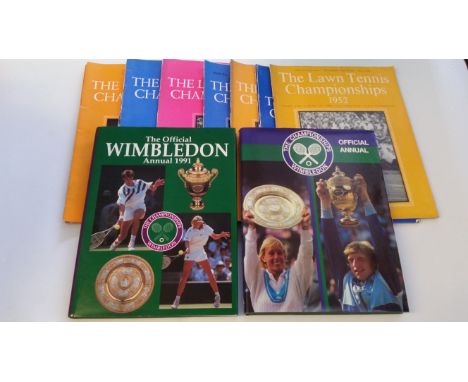 MIXED SPORT, selection, inc. mainly Wimbledon tennis (40), programmes, 1950s onwards, Wimbledon, Eastbourne, Nottingham; hard