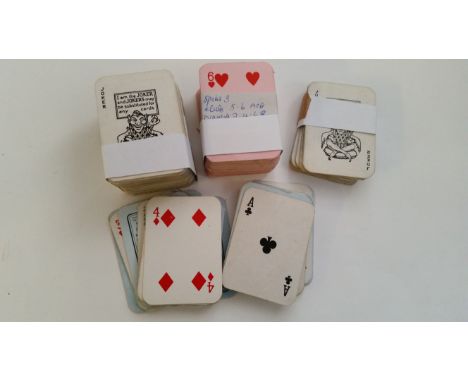 WILLS, Miniature Playing Cards, part sets, slight duplication, VG to EX, 280*