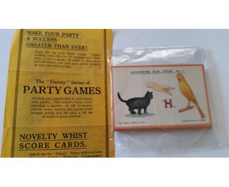 DAINTY, card game, Illustrated Play Titles (G668), complete, premium, with list of issues, EX, 24+