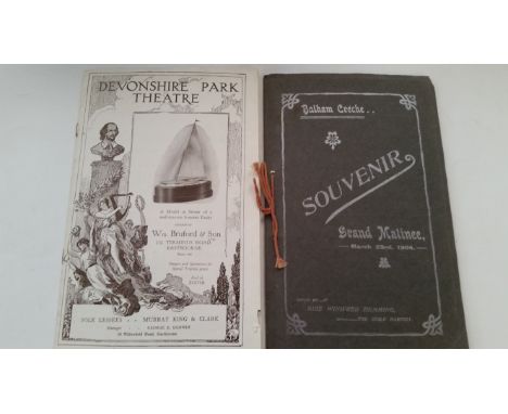 MAGIC, theatre programmes, 1900s-1930s, inc. Klinson, Kimber, Fred Karene, Cardini, Martin Chapender, Chefalo, Chris Charlton