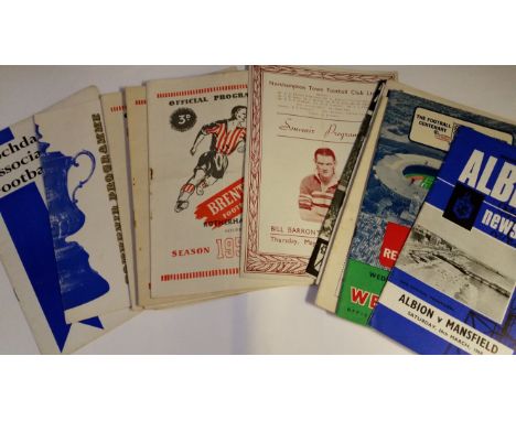 FOOTBALL, programmes, inc. 1950s (20), Brentford (13), Luton Town (3), Bolton (2), Northampton (Barron Benefit), Chelsea; 196