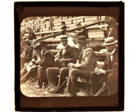 FOOTBALL, original glass positive (4.25 x 3.25), 1899 FA Cup Final, Sheffield United v Derby County, at Crystal Palace Ground