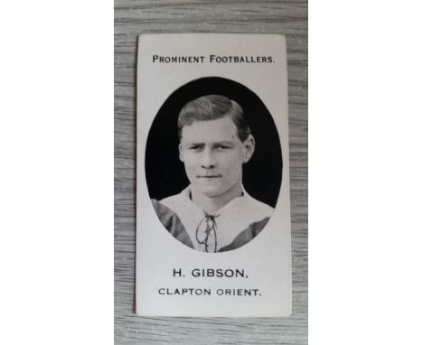 TADDY, Prominent Footballers, Gibson (Clapton Orient), London Mixture back, slight corner crease, VG