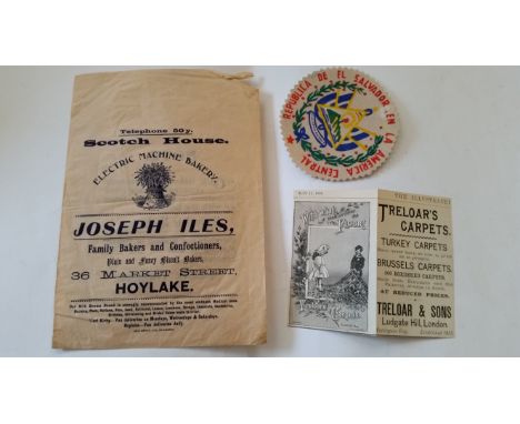 EPHEMERA, selection, inc. trade cards, trade cards, bookmarks, greetings cards; Liebig, El Salvador, Chapelle Lyonnais, La Be