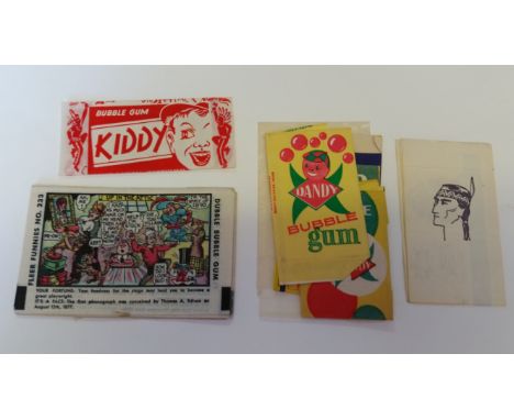 TRADE, packets &amp; inserts, foreign selection, mainly wax issues, inc. Dandy (13), Tomahawk, Pirate, Magic Pictures;  Fleer