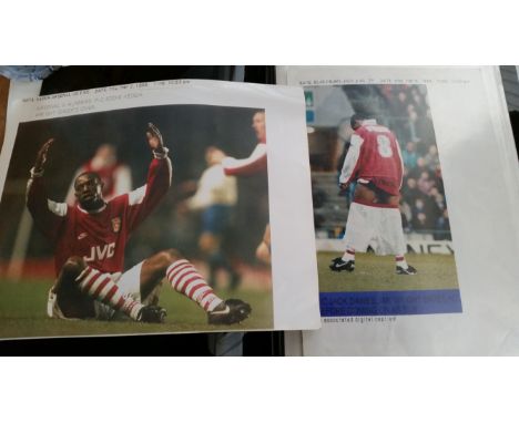 FOOTBALL, original press photos of Ian Wright, 1994/5 season, in action for Arsenal, with Today  newspaper accreditation &amp
