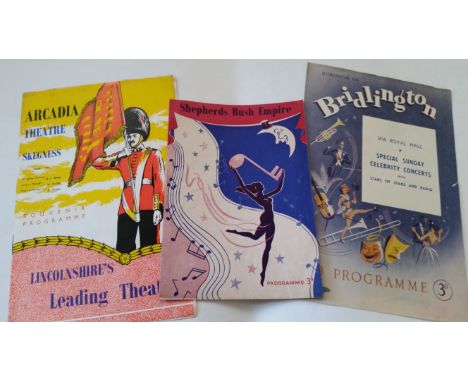 MAGIC, theatre programmes, 1940s-1950s, inc. Gali Gali, Ali Bey, Milton Woodward, Donald B Stuart, Virgil &amp; Julie, Lester