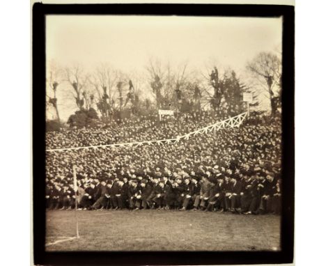 FOOTBALL, original glass positive (4.25 x 3.25), 1899 FA Cup Final, Sheffield United v Derby County, at Crystal Palace Ground