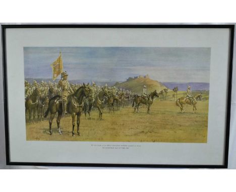 Snaffles, Charles Johnson Payne (1884-1967) print - The Last Parade of the King's Dragoon Guards mounted on Horses, Secundera