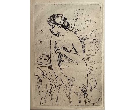 Pierre-Auguste Renoir ( 1841-1919) etching - Baigneuse debout a mi-jambes, sheet 34cm x 25.5, mounted