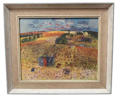 Raoul Dufy (1877-1953) coloured print - The Wheat Field, 28.5cm x 35cm, framed
