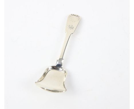 Newcastle silver Georgian Caddy spoon with flared scoop design 1810 