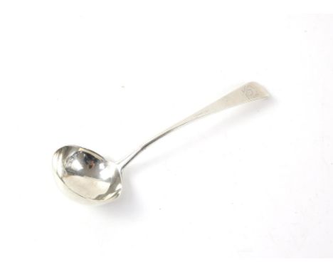 Georgian silver sauce ladle London 1796