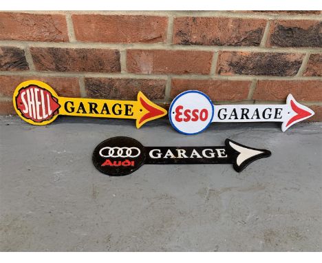 Three Cast Iron Garage Signs, Esso Shell &amp; AudiMake: Contact AuctioneerModel: Contact AuctioneerYear: 0Mileage: 0VIN: Con