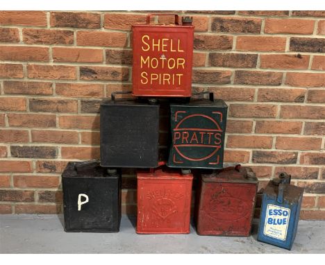Six Vintage Fuel Cans &amp; Esso Paraffin Can (7)Make: Contact AuctioneerModel: Contact AuctioneerYear: 0Mileage: 0VIN: Conta