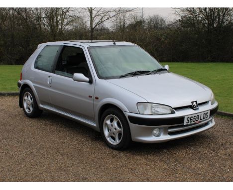 1998 Peugeot 106 GTi 15,285 miles from new Make: Peugeot Model: 106 GTi Year: 1998Mileage: 15285VIN: VF31CNFXE52272306Configu