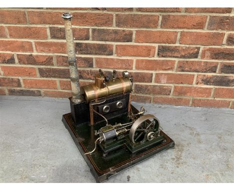 Vintage German Model Of A Steam EngineThe buyers premium for automobilia items, including registration numbers is 15% plus VA