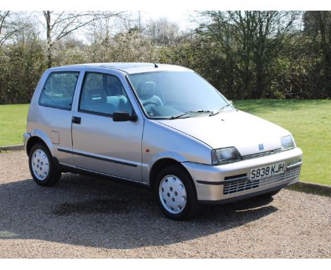 1998 Fiat Cinquecento SXMake: Fiat Model: Cinquecento Year: 1998Mileage: 62000VIN: ZFA17000001164649Configuration: Right Hand