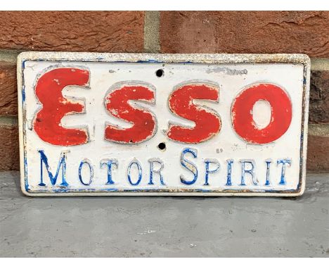 Cast Aluminium Esso Motor Spirit SignMake: Contact AuctioneerModel: Contact AuctioneerYear: 0Mileage: 0VIN: Contact Auctionee