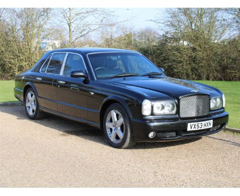 2003 Bentley Arnage T 29,000 miles from newMake: Bentley Model: Arnage TYear: 2003Mileage: 29000VIN: SCBLF34F54CH09819Configu