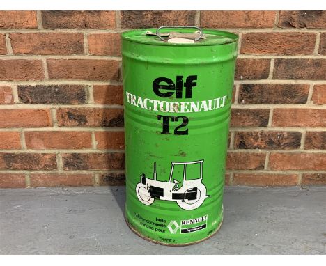 ELF Tractor Oil Can 28Dia, 52H &nbsp;The buyers premium for automobilia items, including registration numbers is 15% plus VAT