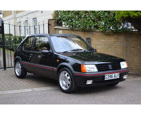 1990 Peugeot 205 1.9 GTiMake: Peugeot Model: 205 GTiYear: 1990Mileage: 104000VIN: VF320CD6223664299Configuration: Right Hand 