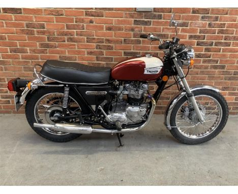 1978 Triumph Bonneville 750Make: Triumph Model: Bonneville Year: 1978Mileage: 6956VIN: T140VKP76675Configuration: Right Hand 