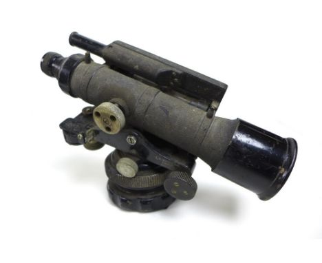 A collection of WWII and later military equipment comprising an E. R Watts & Son gun sight number 219932, a Carl Zeiss Jena g