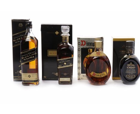 JOHNNIE WALKER BLACK LABEL MILLENNIUM EDITION AGED 12 YEARS
Blended Scotch Whisky. 
Bottle no. F19656. 70cl, 40% volume, in c