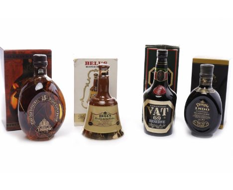 VAT 69 RESERVE
Blended Scotch Whisky. 
750ml, 43% volume, in carton. 
DIMPLE 1890 
Blended Scotch Whisky. 
500ml, 40% volume,