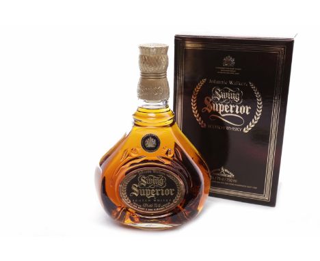 JOHNNIE WALKER SWING SUPERIOR
Blended Scotch Whisky. 
75cl, 43% volume, in carton.  CONDITION REPORT: Very good. 