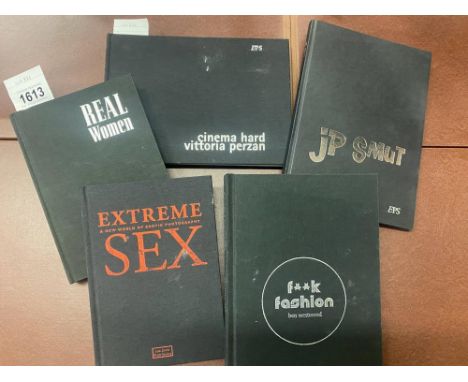 5 limited edition The Erotic Print Society books inc. Real Women, Fashion by Ben Westwood etc.,