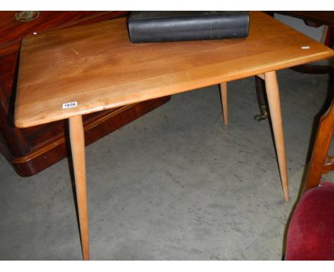 A good Ercol dining table. COLLECT ONLY.Condition report;99cm x 69cm x height 74cm. Some scratches to top, also separation al