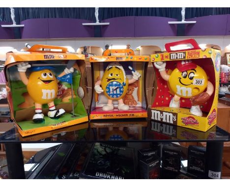 2 M&amp;M sweet dispensers &amp; 1 clock