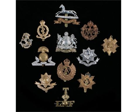 A collection of reproduction British Army cap badges, various regiments, (Qty)