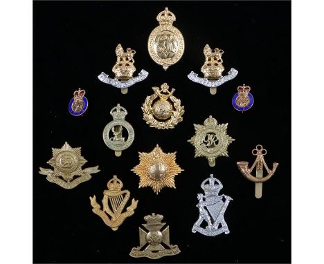 A collection of reproduction British Army cap badges, various regiments, (Qty)