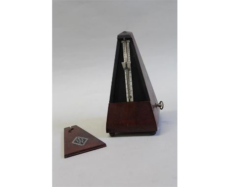 Metronome, with a mahogany case
