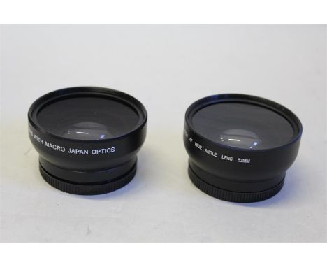 Two camera lenses, 0.45x super wide angle and 0.43x wide angle, (2)