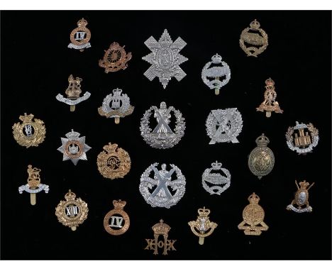 Collection of cap badges to the British Army, various regiments, mainly repro, (Qty)